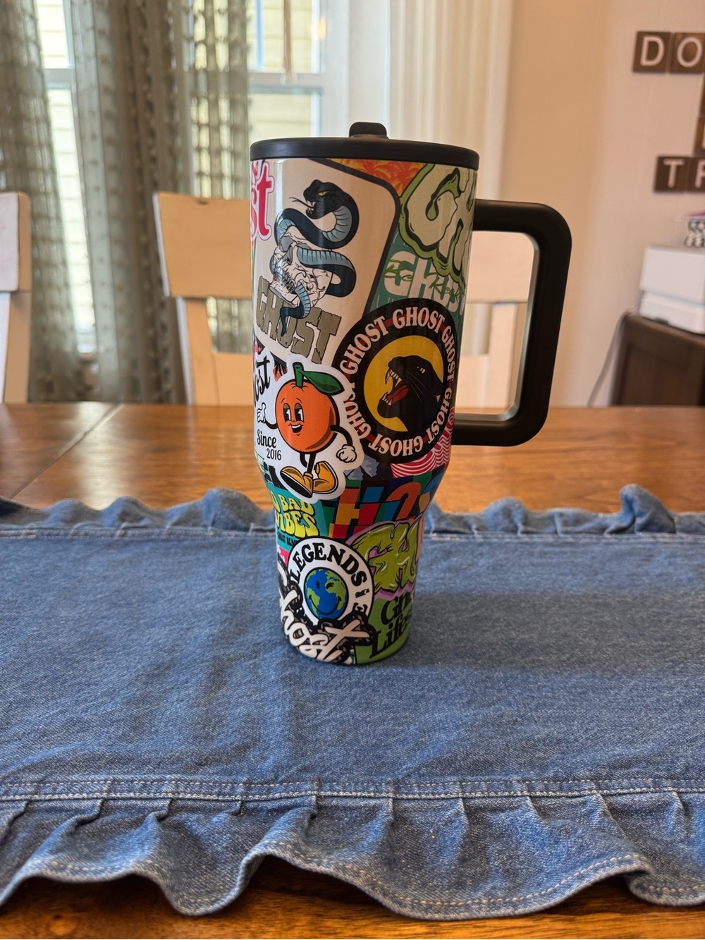 HydroJug x GHOST Sticker 40oz Traveler